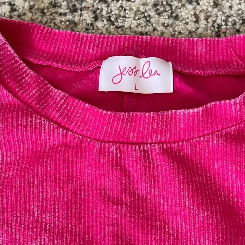 Jess Lea oversized crew sweatshirt pink women’s large - Picture 3 of 5